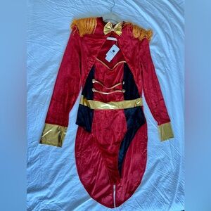 Circus Ring Leader Costume XL Ring Master Outfit Circus Trainer Bodysuit
